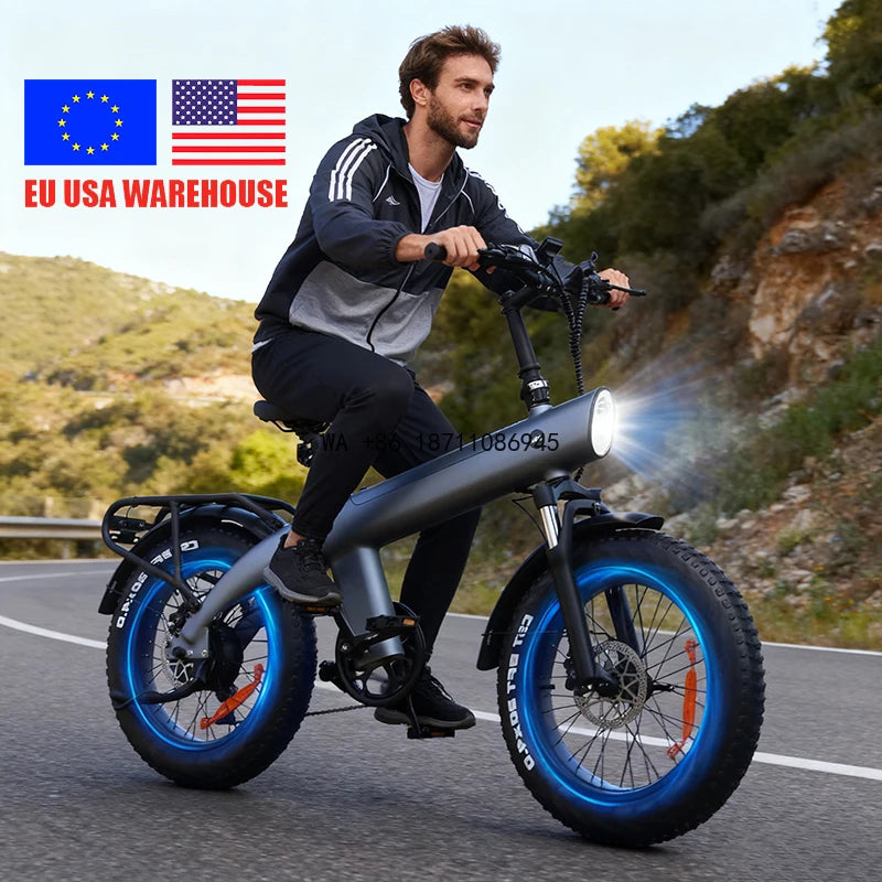 2026 USA EU Warehouse Hot Sale 48V Lithium Battery Women's Long Range Electric Mountain Bike Fat Tire for City & Dirt