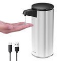 AIKE Automatic Kitchen Detergent Dispenser Durable Stainless Steel USB Rechargeable Smart Soap Dispenser Liquid Electric Pump
