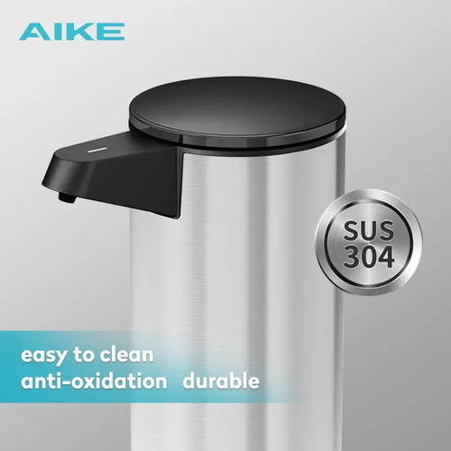 AIKE Automatic Kitchen Detergent Dispenser Durable Stainless Steel USB Rechargeable Smart Soap Dispenser Liquid Electric Pump